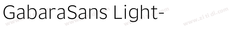GabaraSans Light字体转换 GabaraSans Light字体转换